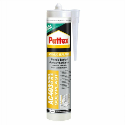[8004630904143] PATTEX SILICONE AC403 GIUNTI E SANITARI TRASP 300M