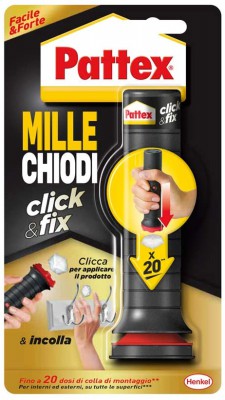 [8004630920525] PATTEX MILLECHIODI CLICK&FIX 20APPLIC