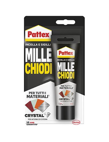 [8004630921515] PATTEX MILLECHIODI CRYSTAL BLISTER 90G