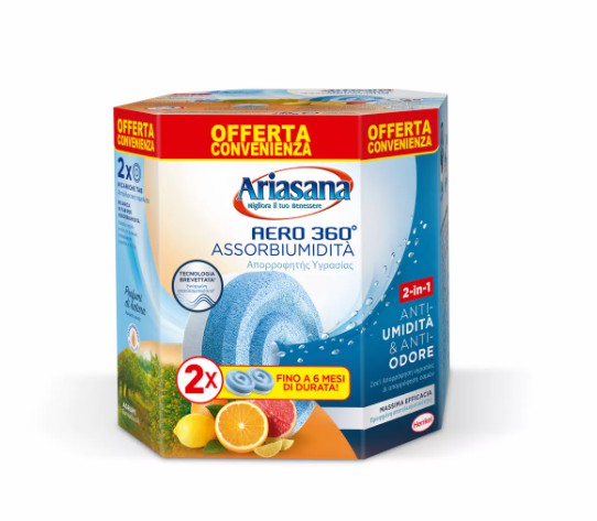 [8004630933372] ARIASANA AERO 360 TAB CITRUS 2X450G