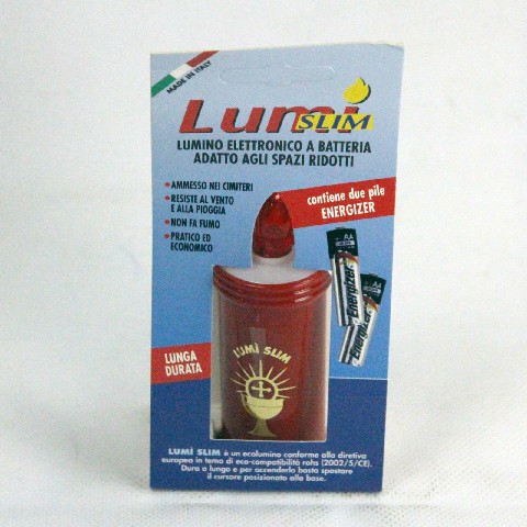 [8004830185205] LUMI SLIM LUMINO ELETTR.A BATTERIA