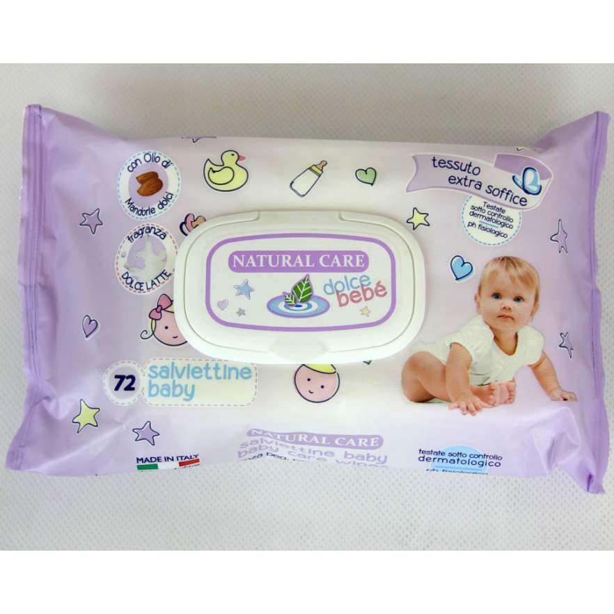 [8004830295041] NAT. CARE BABY SALVIETTE 72 PZ