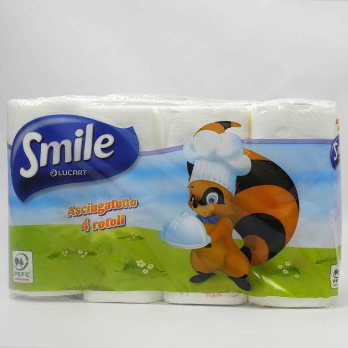 [8005892110570] ASCIUG. SMILE 4 ROTOLI