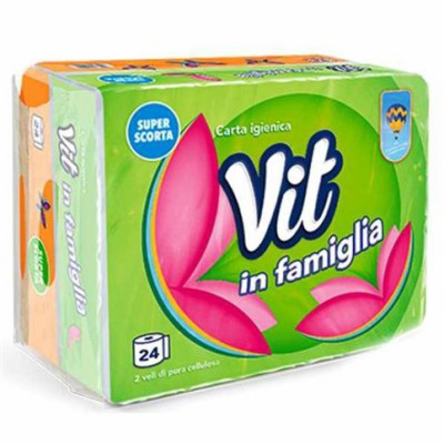 [8006783052009] VIT IN FAMIGLIA CARTA IGIENICA 24ROTOLI 2VELI