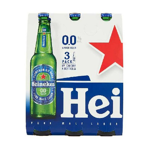 [8006890383867] HEINEKEN BIRRA 0.0. 33CLX3 BOTTIGLIA