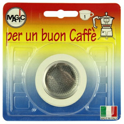 [8006950099806] SET 3 GUARNIZIONI + FILTRO PER CAFFETTIERA 1TZ