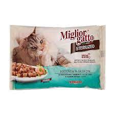 [8007520014809] MIGLIOR GATTO STERIL.BOCC.PESCEG85X4 BUS