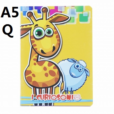 [8007758081284] QUADERNO A5 20F 5M C/MARGINE