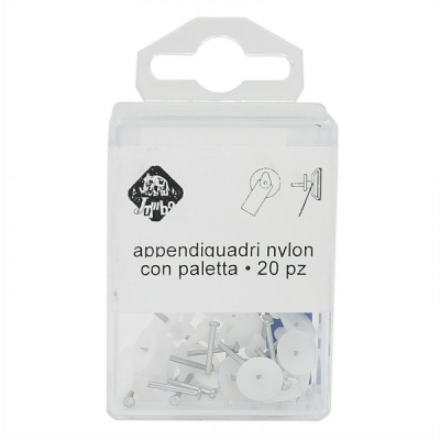[8008154004068] APPENDIQUADRI NYLON 1 C/PALETTA 20 PZ