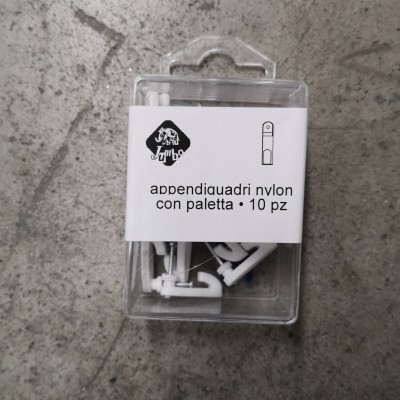 [8008154004075] APPENDIQUADRI NYLON 2 C/PALETTA 10 PZ
