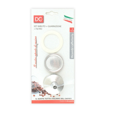 [8008154007021] SET IMBUTO + GUARNIZIONE + FILTRO 2 TAZZE 1PZ