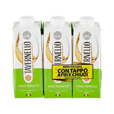 [8008530001834] TAVERNELLO TRIS 25CLX3 BRIK VINO BIANCO
