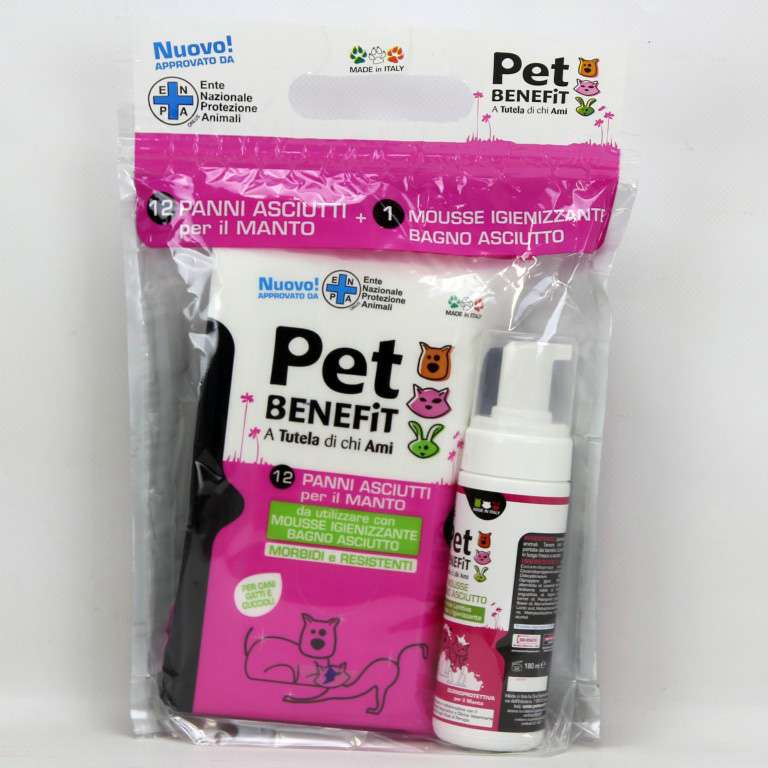 [8009432009874] PET BENEFIT PANNO UMIDIFICATO X MANTO 12PZ