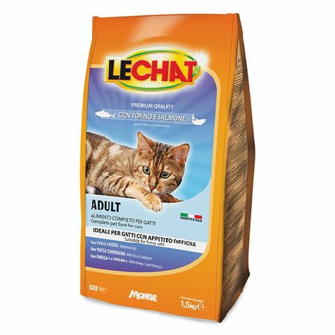 [8009470000284] LECHAT CAT 1,5KG ADULTO TONNO E SALMONE