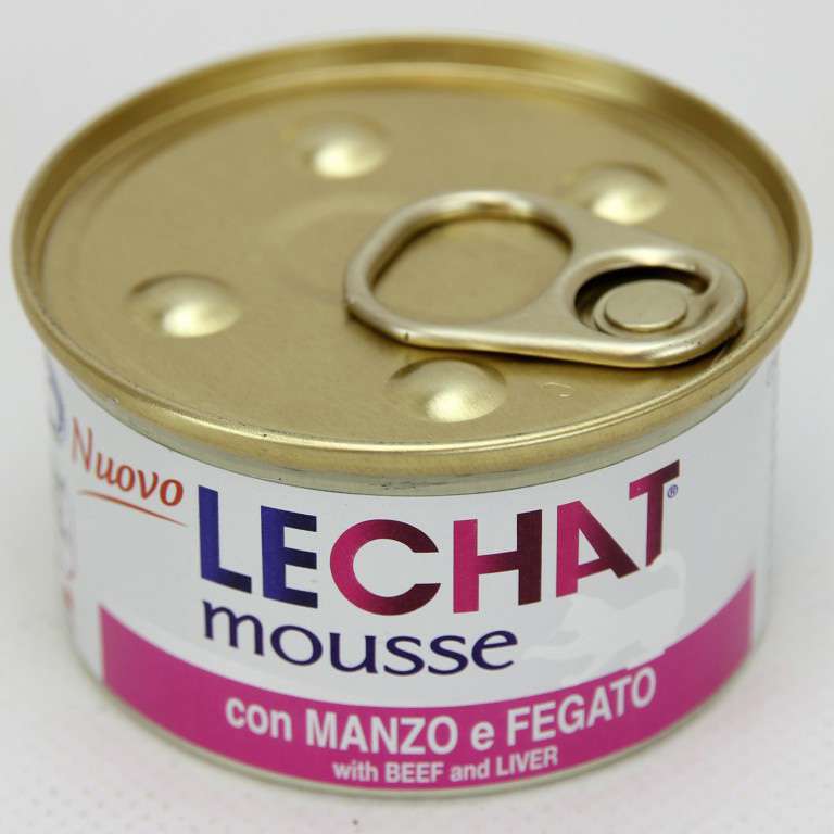 [8009470000895] LECHAT MOUSSE PATE  MANZO/FEGATO GR.85
