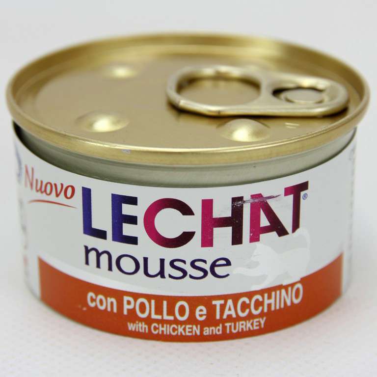 [8009470000901] LECHAT MOUSSE PATE  POLLO/TACCHINO GR.85
