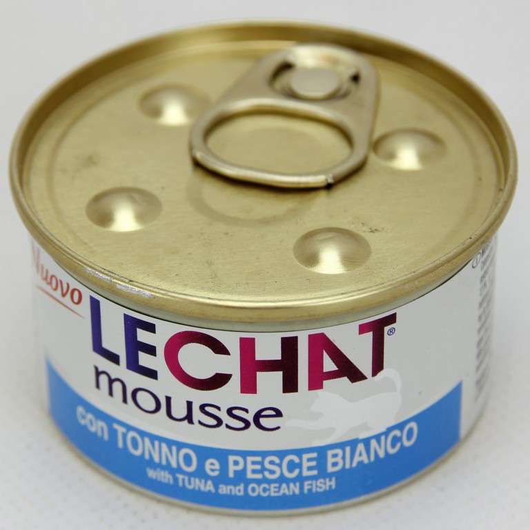 [8009470000925] LECHAT MOUSSE PATE  TONNO/PESCE BIANCO GR.8