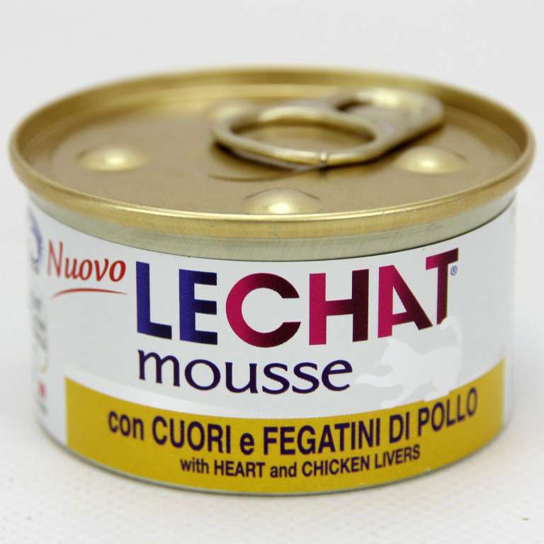 [8009470000956] LECHAT MOUSSE PATE  CUORI/FEGAT DI POLLO GR