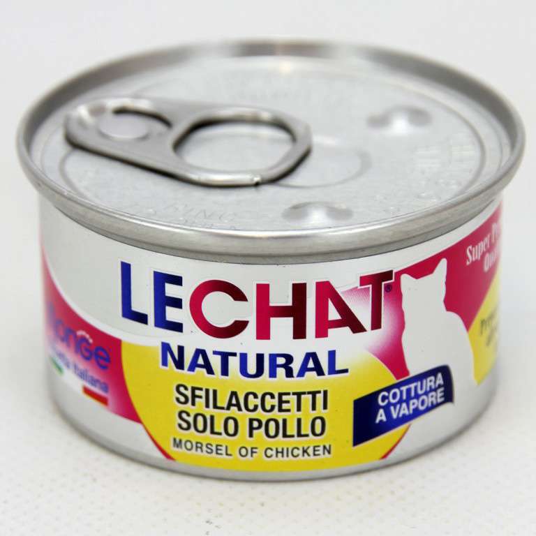 [8009470006668] LECHAT NATURAL SFILACCETTI SOLO POLLO GR.80