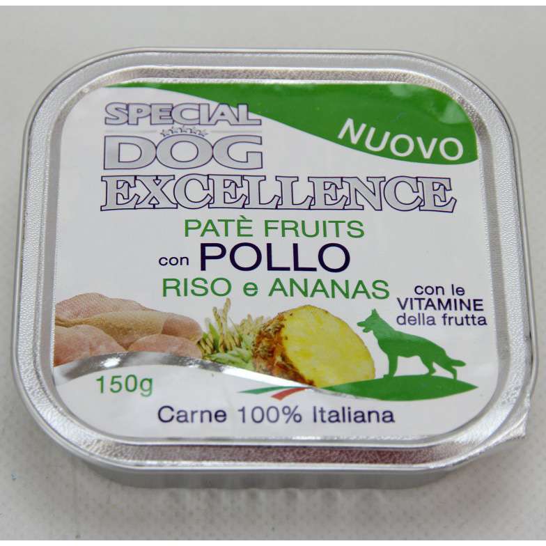 [8009470060264] SPECIAL DOG PATE  FRUIT POLLO/ANANAS GR.150