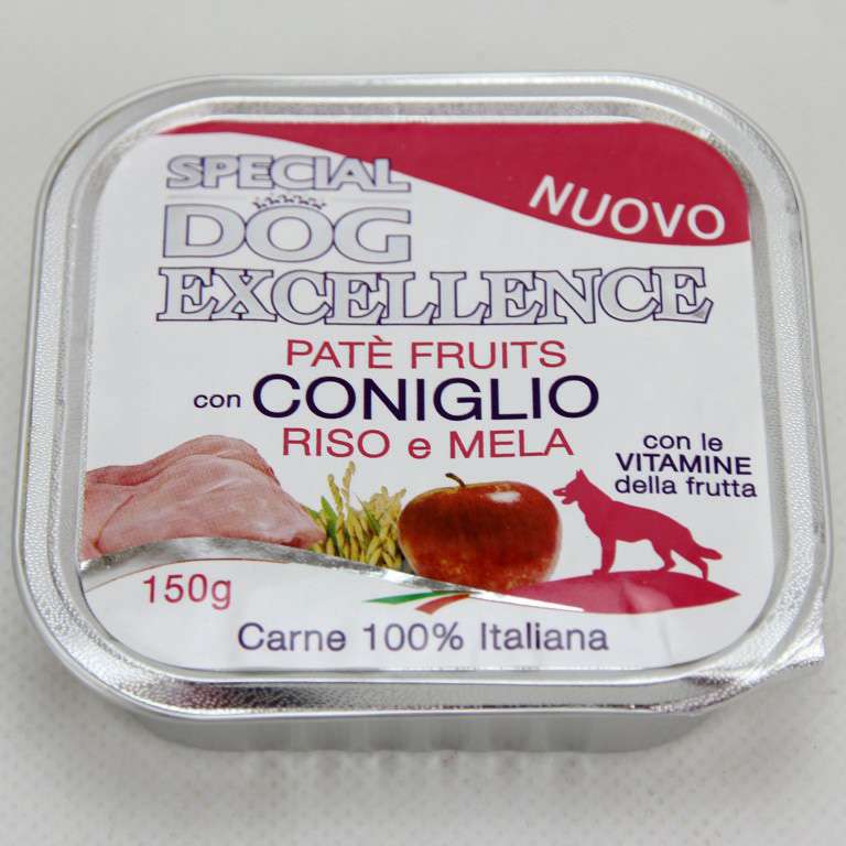 [8009470060271] SPECIAL DOG PATE  FRUIT CONIGLIO/MELA GR.150